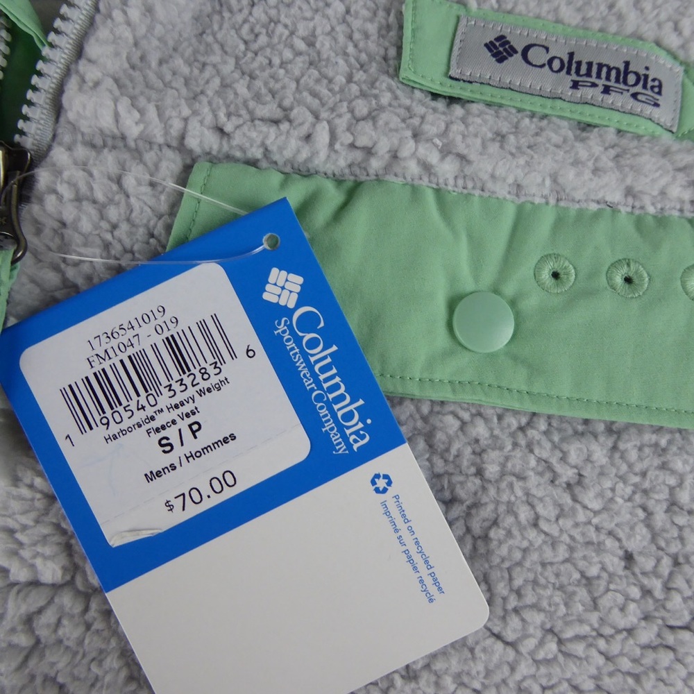 Columbia Heavy Weight Harborside Fleece Vest NWT - Picture 3 of 7
